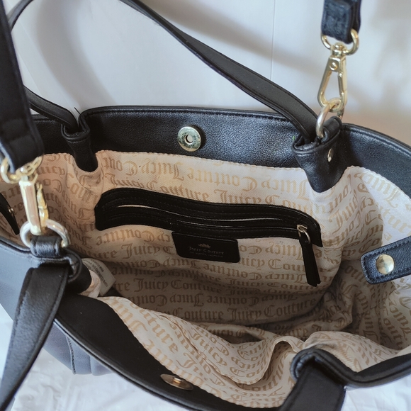 Juicy Couture Vintage Y2K Handbag In Black. Stunningly Beautiful JC Designer Bag - Picture 9 of 16